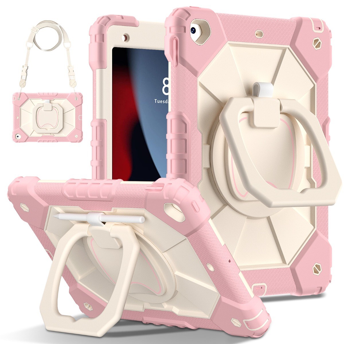 For Apple iPad (A16) 11th Gen 11 inch 2025 Heavy Duty Rugged Stand Case Cover