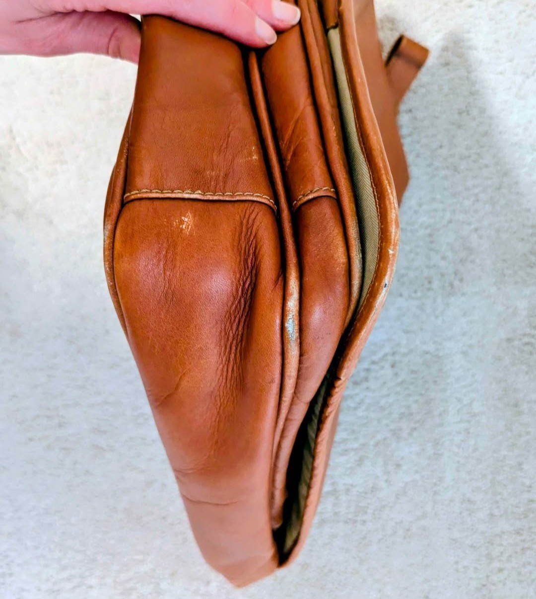 Leather Messenger Bag
