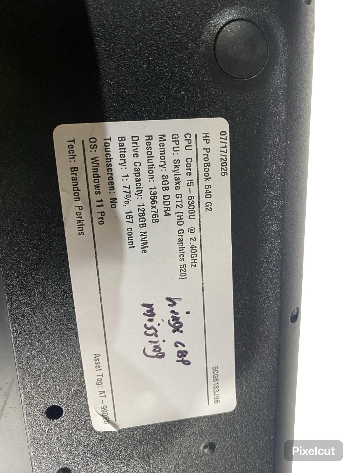 HP ProBook 640 G2 i5 6300U 8GB 128GB Windows 11 Pro NO Battery Grade D