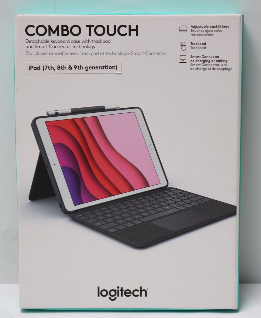 Logitech Combo Touch iPad Keyboard Case (7th, 8th, 9th Gen) – Graphite – NEW!
