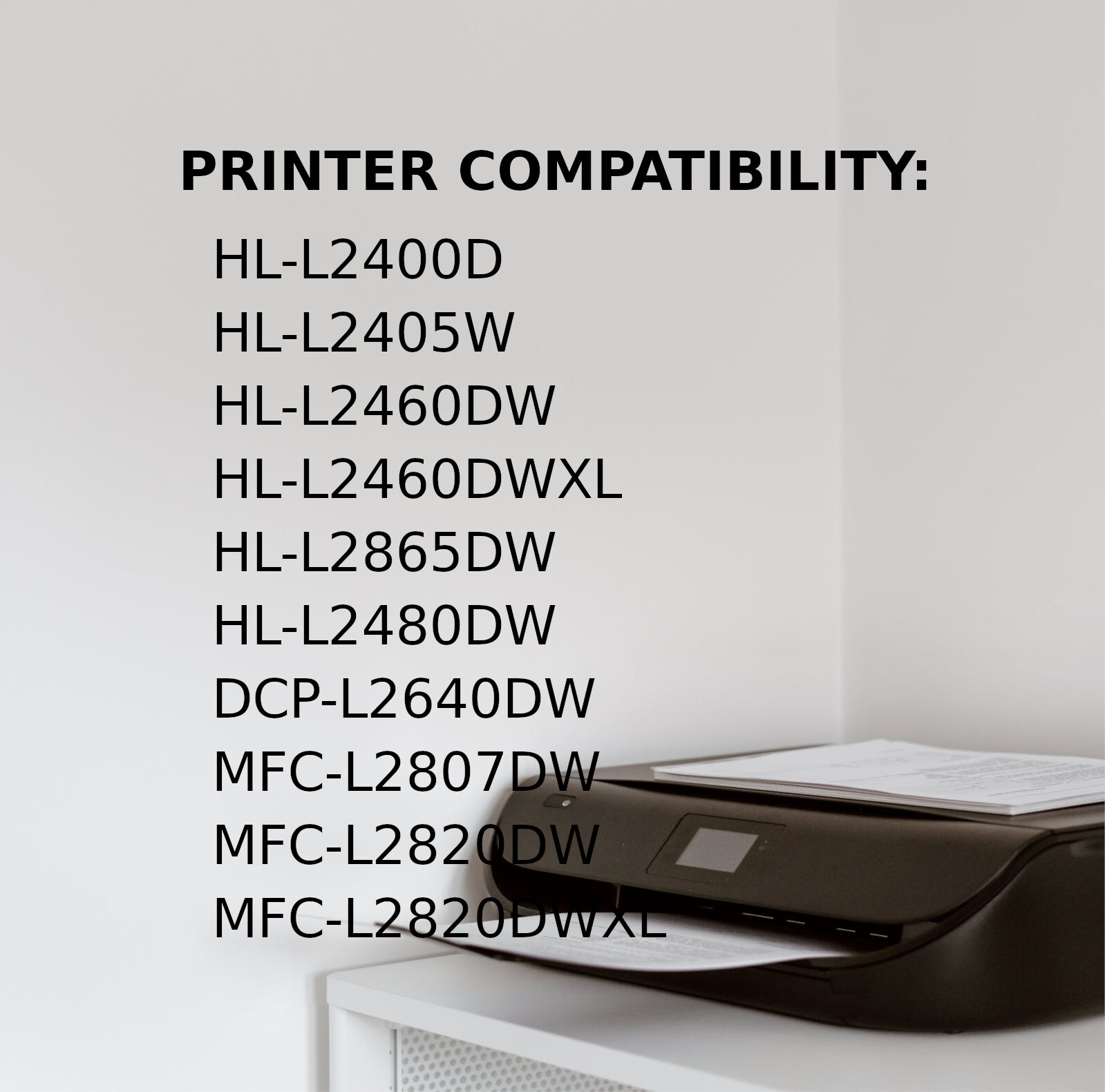 TN830XL Toner Cartridge for For Brother TN830 HL-L2405W MFC-L2760DW MFC-L2820DW