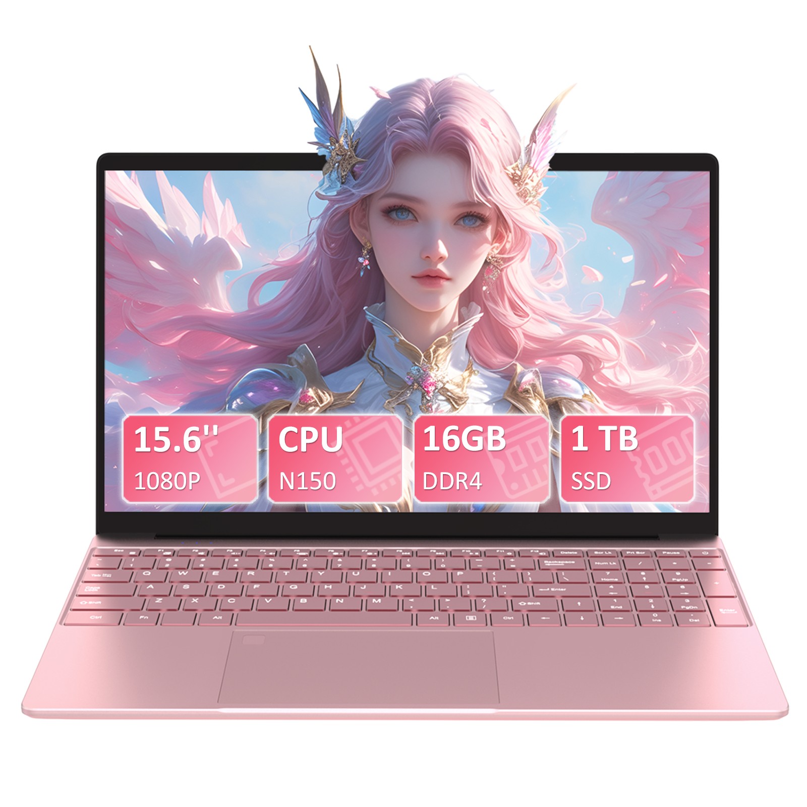 15.6″ FHD IPS Laptop Intel N150 16GB DDR4 1TB SSD 8000mAh Battery Win11 Pro