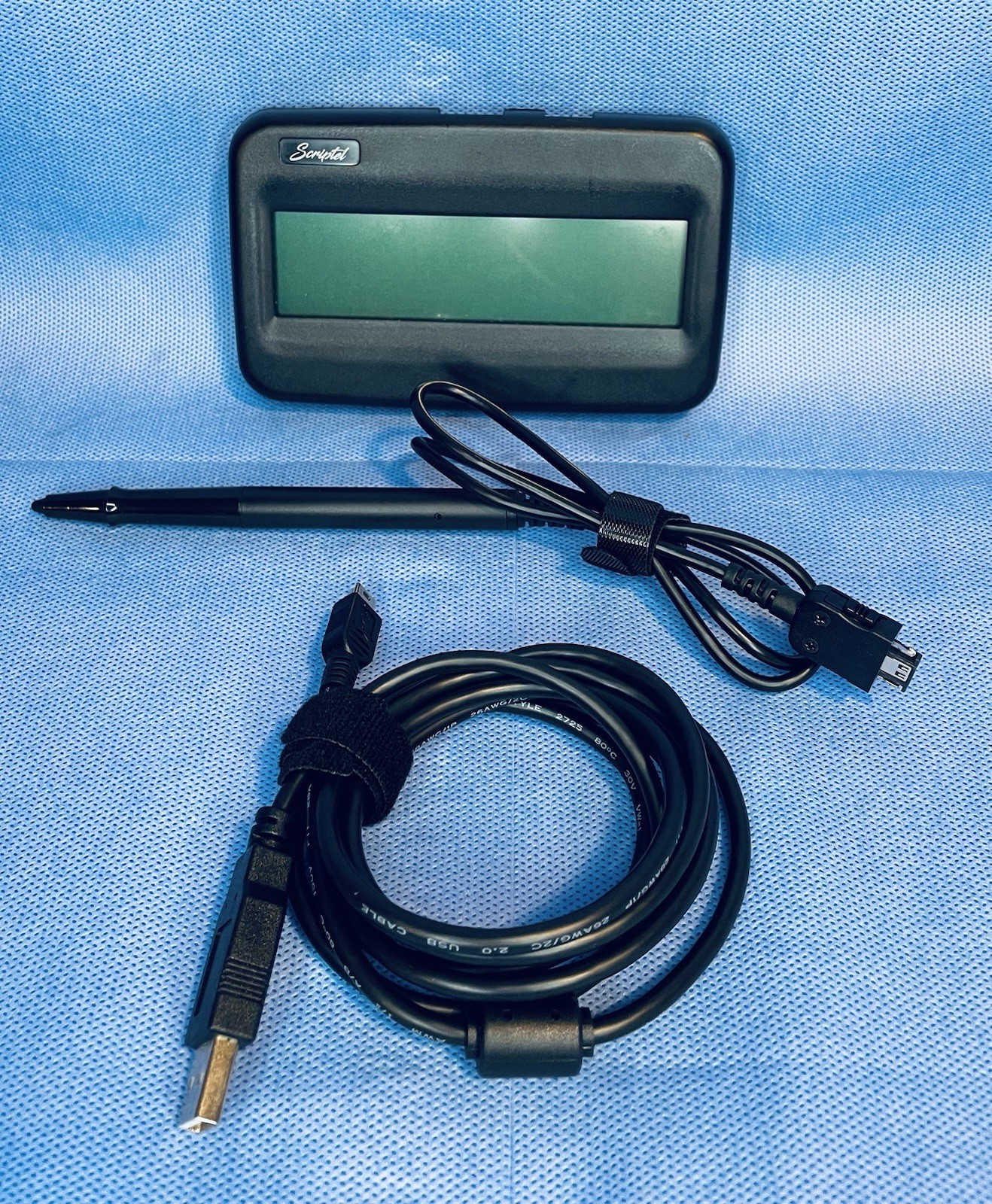 Scriptel ST1550 EasyScript Compact 1×5 LCD Signature Capture Pad With Pen Used