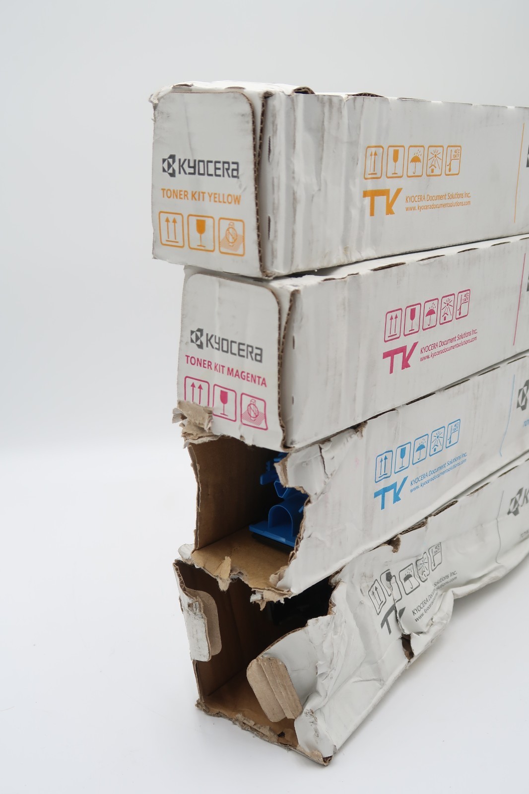 Damaged Box – Genuine Set of 4 Kyocera Mita TK8367 CMYK Toner Cartridges 2554ci