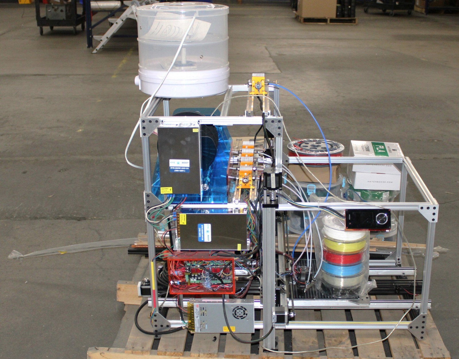 3D Printer Machine with multiple spools – See images-Needs new Heat-bed