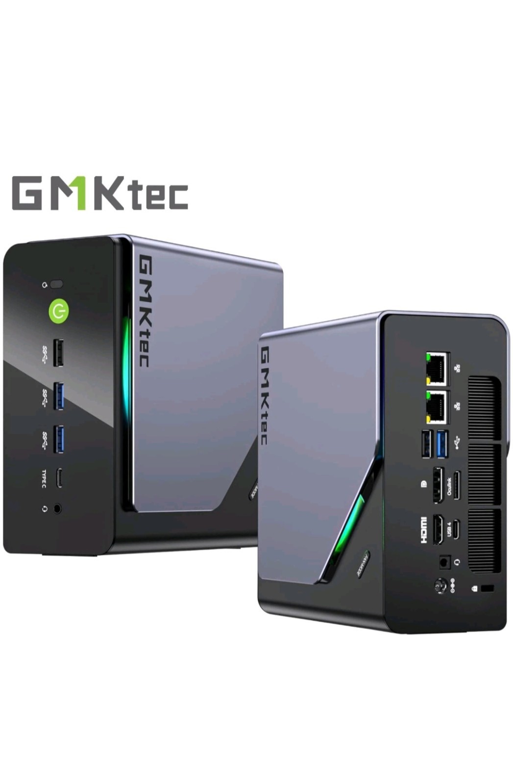 GMKtec K12 Gaming Mini PC AMD Ryzen 7 H 255 Up to 4.9GHz 32GB DDR5 1TB SSD RGB