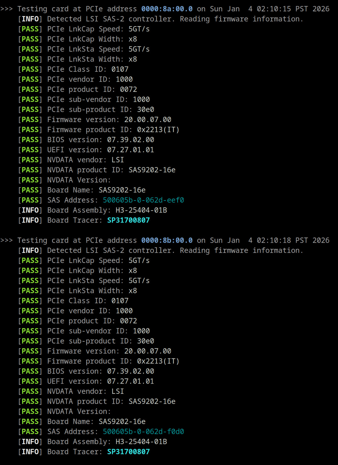 LSI 9202-16e 6Gbps SAS-2 HBA P20 IT mode firmware for ZFS TrueNAS unRAID