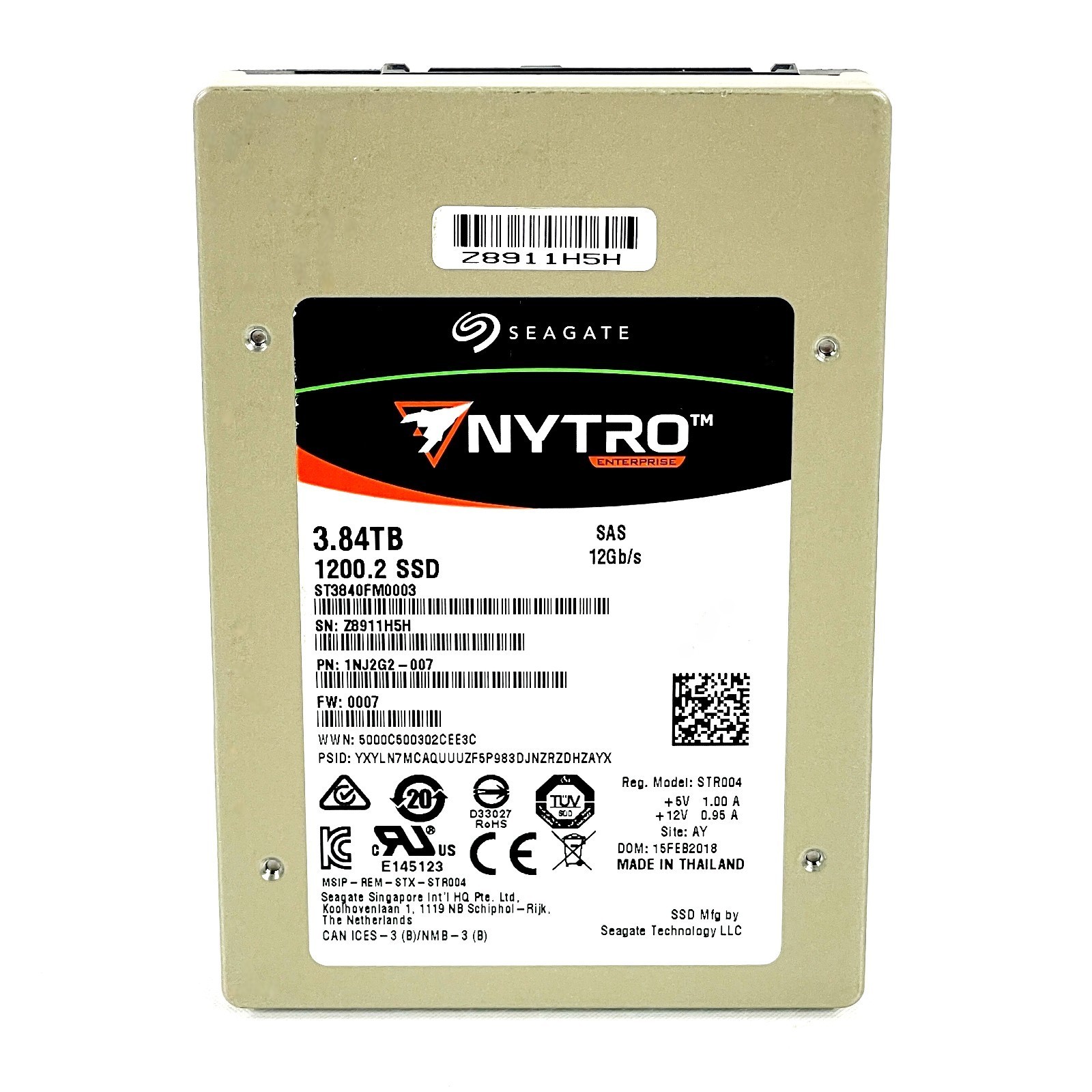Seagate Nytro STR004 3.84TB 12Gbp 2.5″ SAS Server Solid State Drive ST3840FM0003