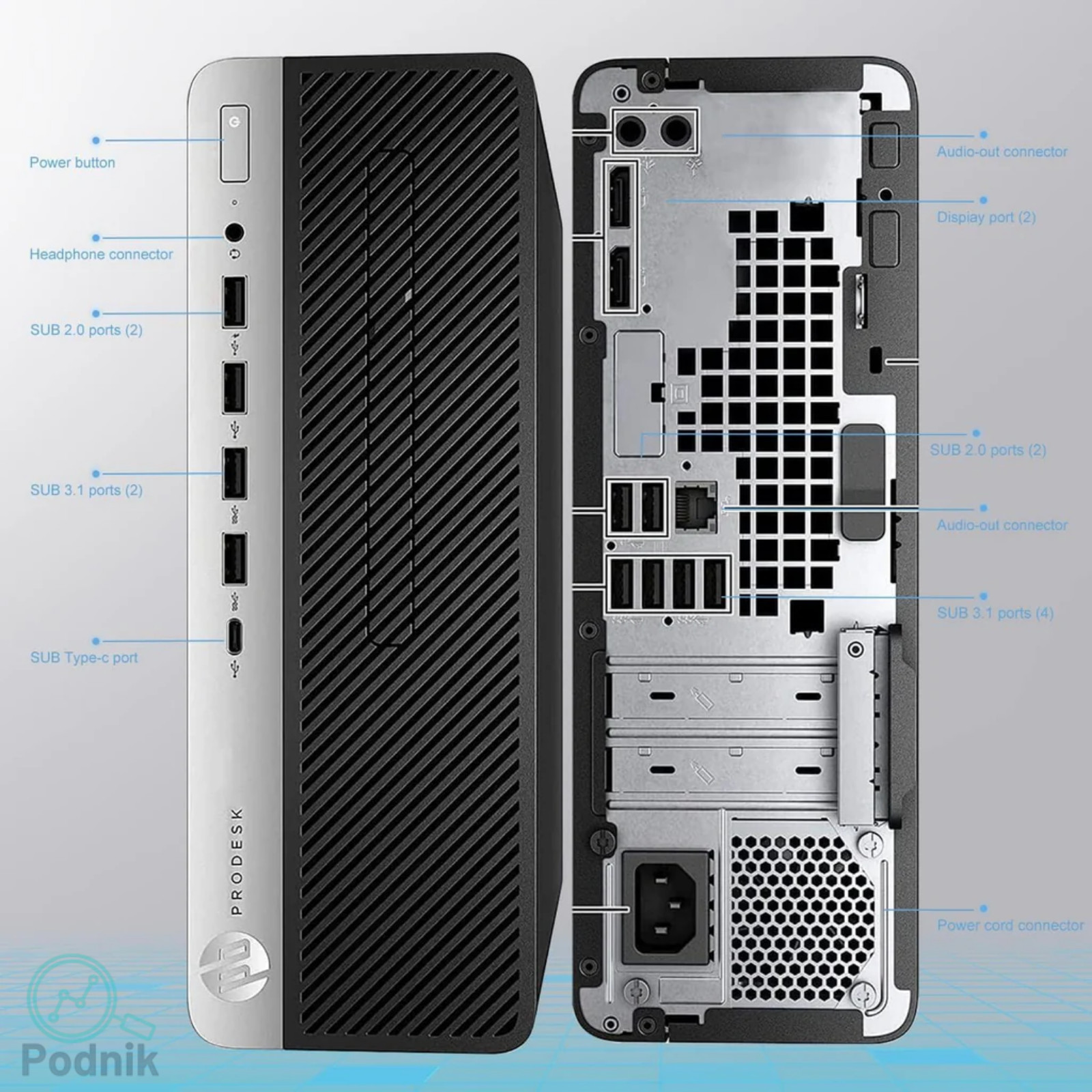 HP SFF Desktop PC i7, up to 32GB RAM, 1TB SSD NVMe, Windows 10/11 Pro, WiFi, BT