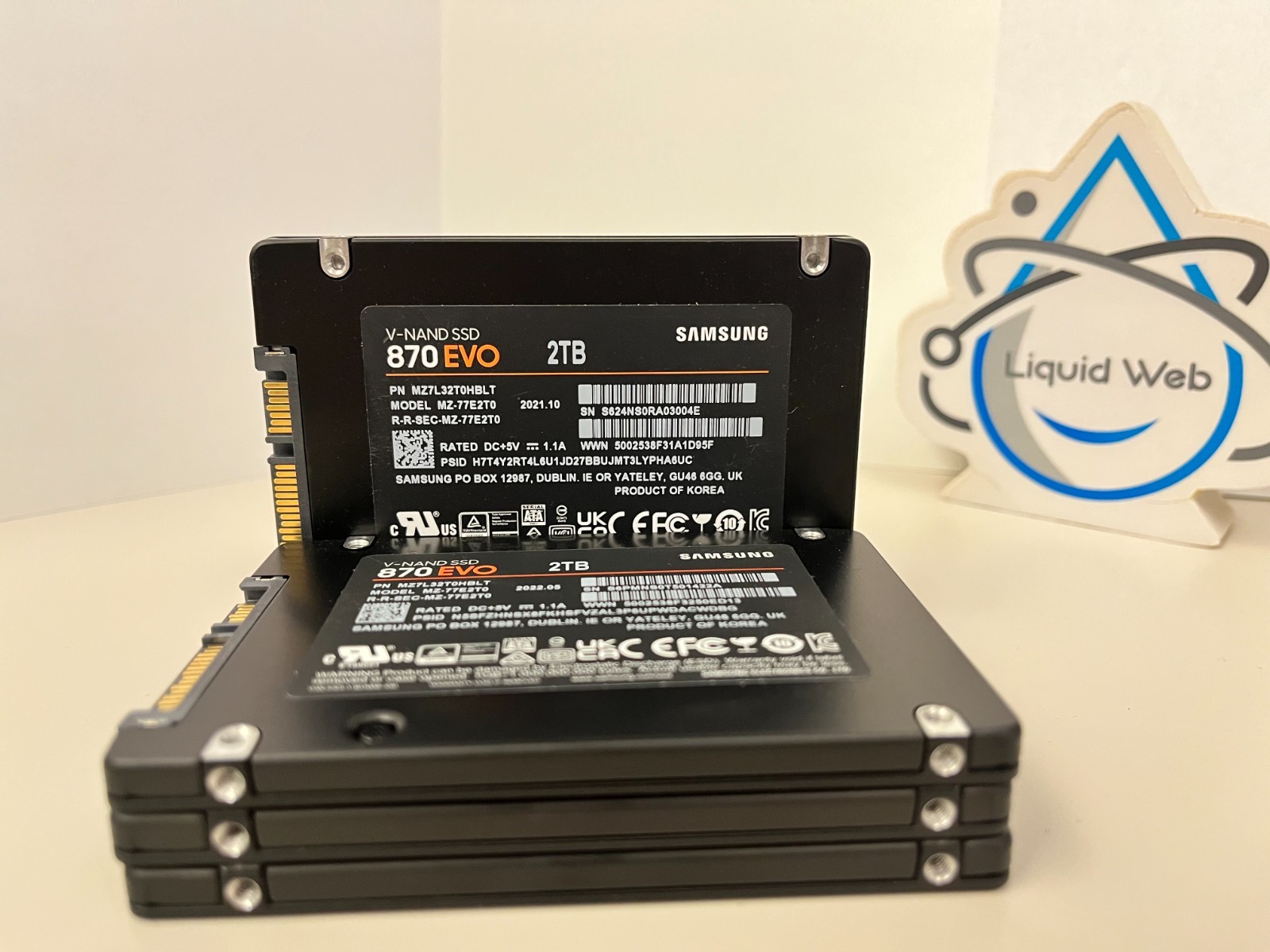 [LOT OF 4] Samsung 870 EVO 2TB SATA 2.5″ SSD MZ-77E2T0 – USED (life unknown)