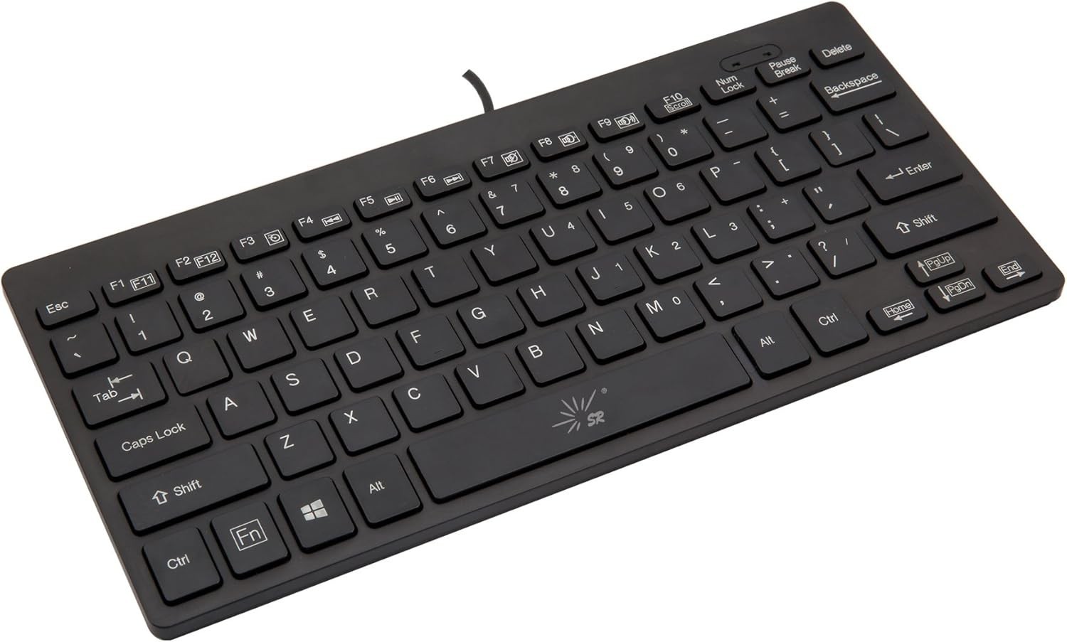 Mini Keyboard Wired Thin Light 78 Keys USB Multimedia Small for Pc Computer L…