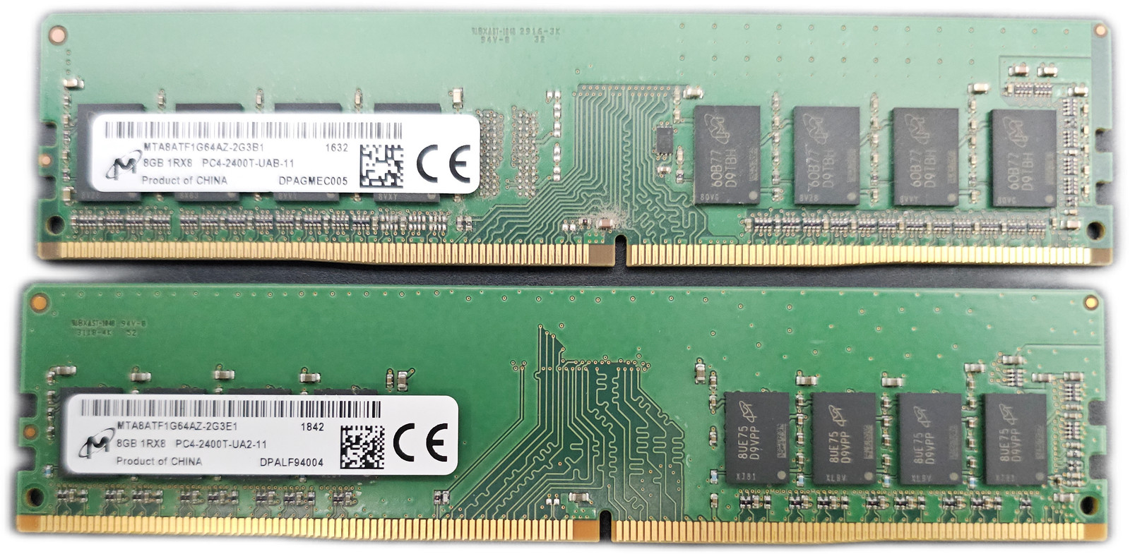 MICRON 16GB DDR4-2400 PC4-2400T UDIMM DESKTOP RAM (2x8GB)