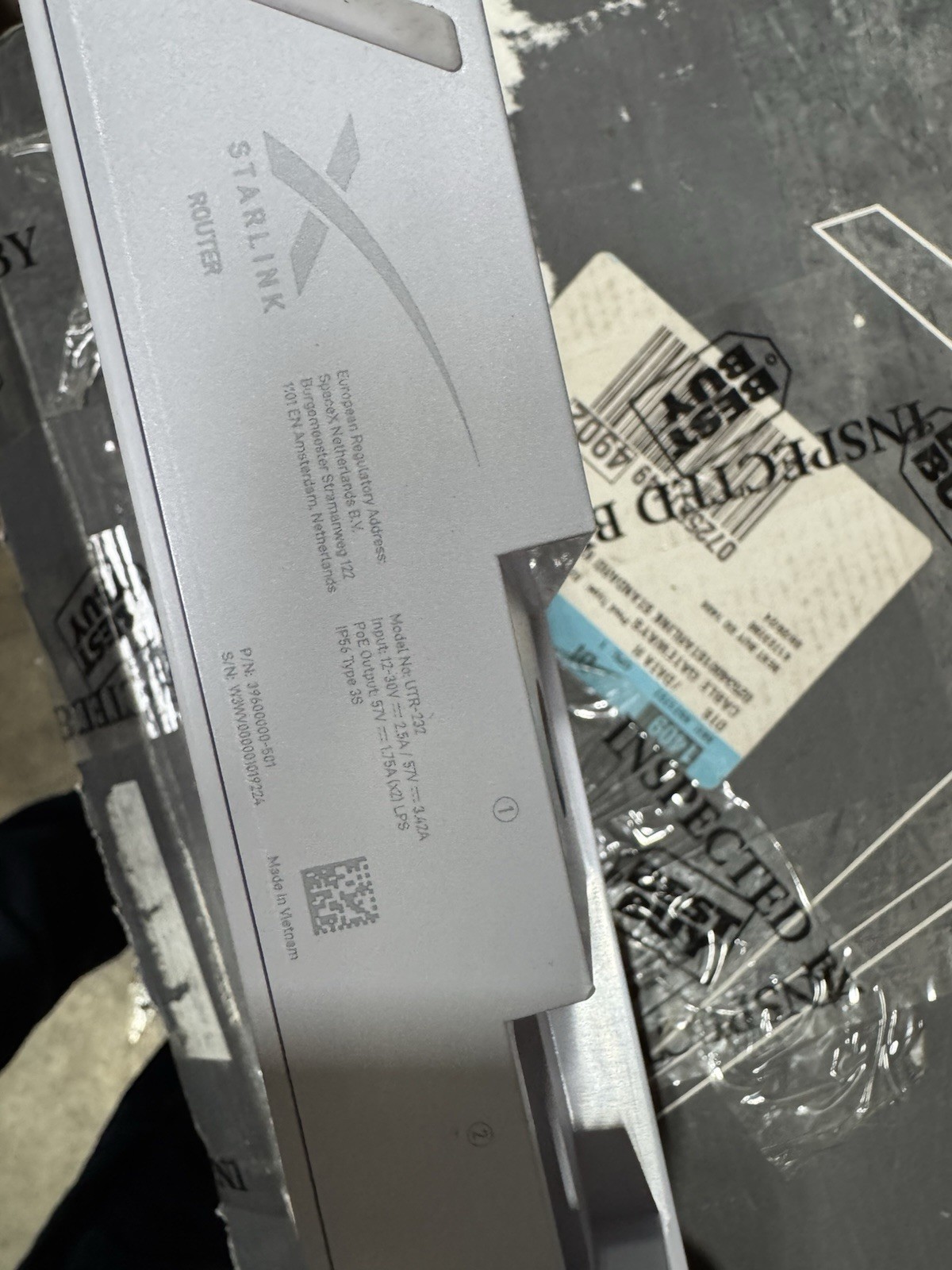 Starlink UTR-232 Wi-Fi Router ONLY – AS SHOWN , ACTUAL PICS