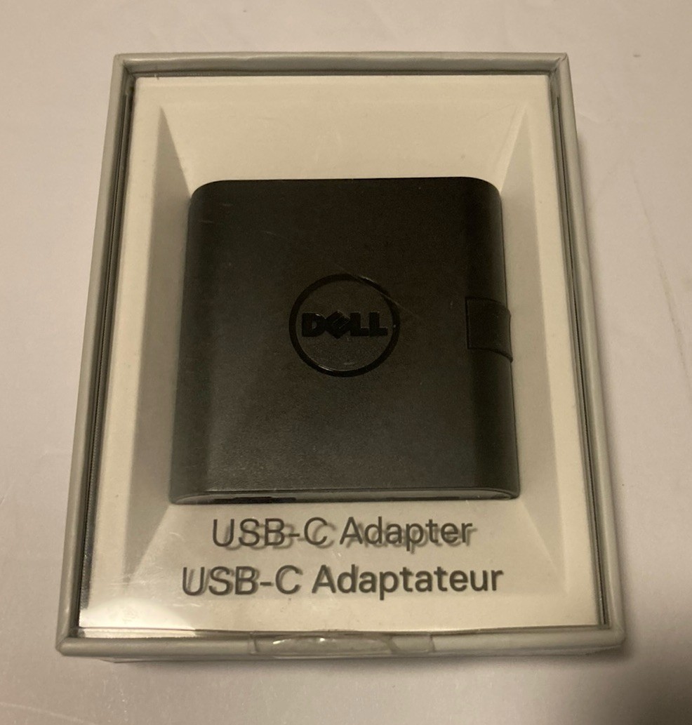 Dell USB-C Adapter DA200 HDMI VGA Ethernet USB 3.0 Ports Laptop Compact Black