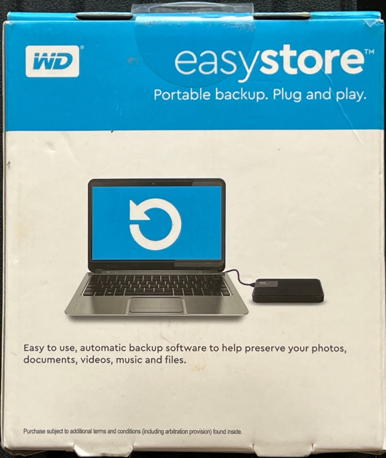 WD – Easystore 5TB External USB 3.0 Portable Hard Drive-Black-WDBKUZ0050BBK-WESN