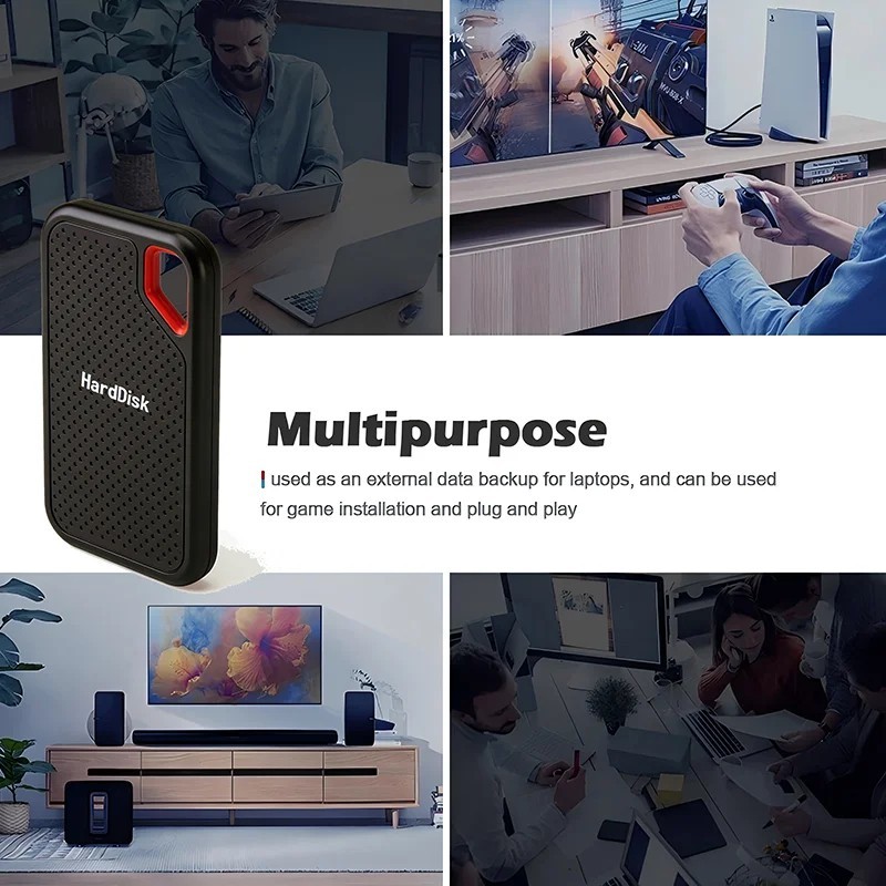 Huge Capacity Portable SSD 128TB High Speed External Hard
