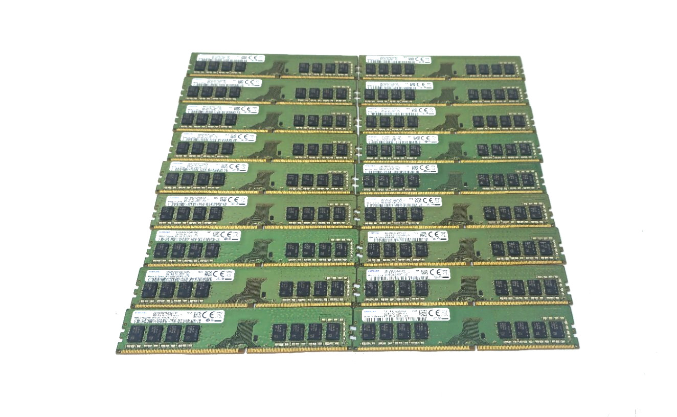 LOT 22 Samsung M378A1K43CB2-CTD 8GB 1Rx8 PC4-2666V DDR4 DIMM Desktop Memory RAM