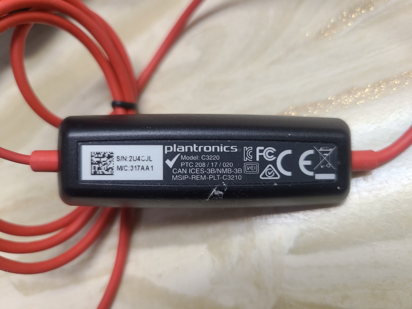 Plantronics Blackwire 3220 USB Over-the-Ear Headset – Black