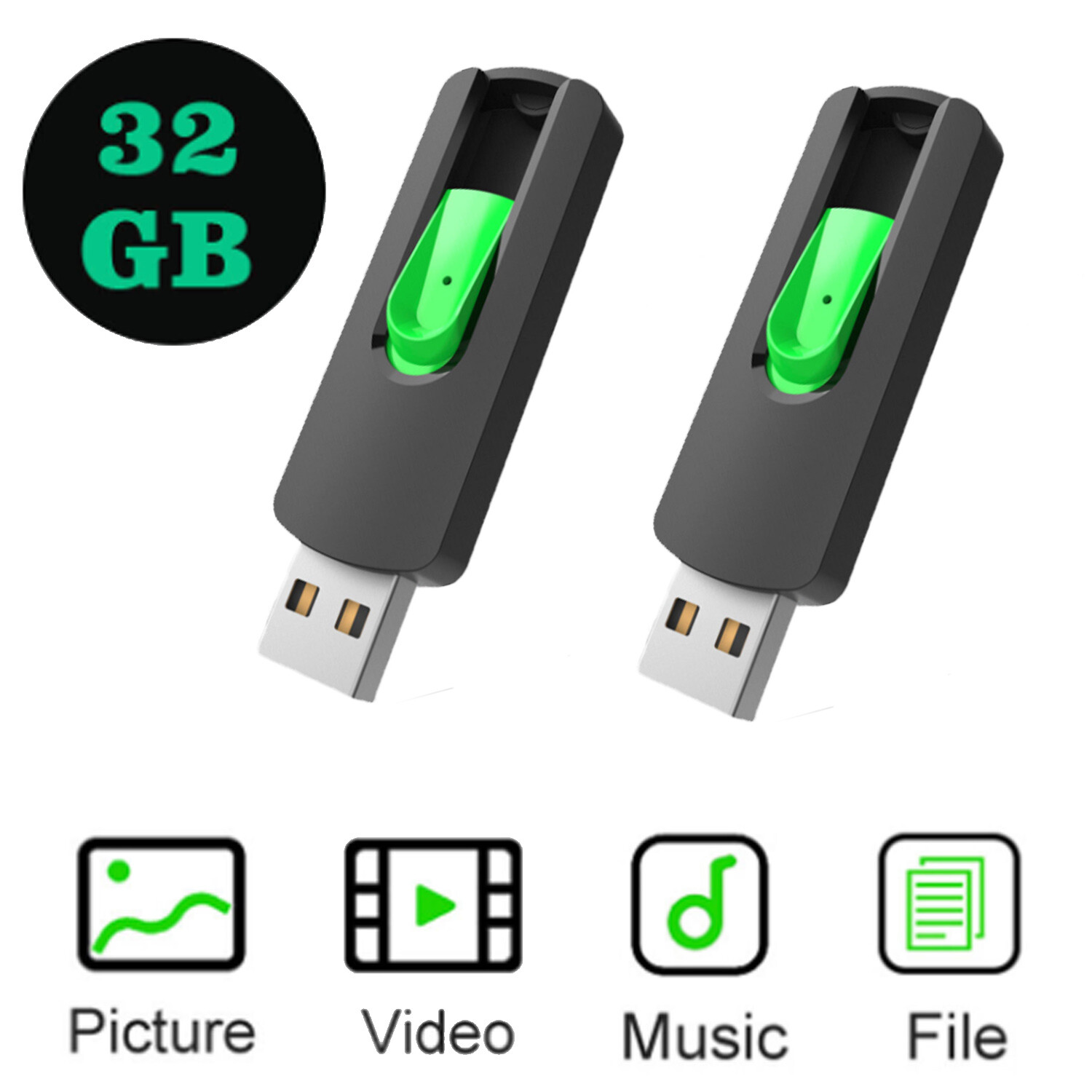 32GB 64GB 128GB USB 2.0 Flash Drive Memory Stick USB Pen Drives Thumb Drives LOT