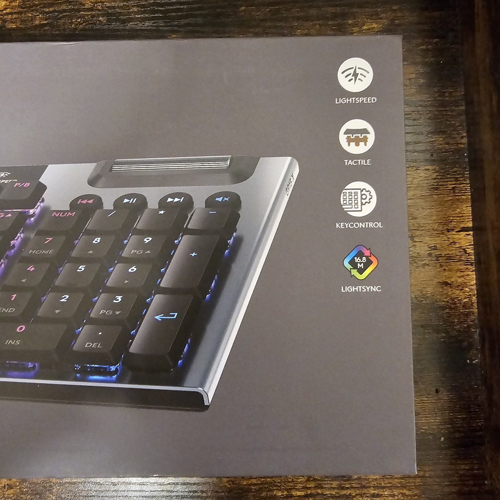 Logitech G915 X LIGHTSPEED Wireless Tactile Gaming Keyboard Black RGB UNOPENED