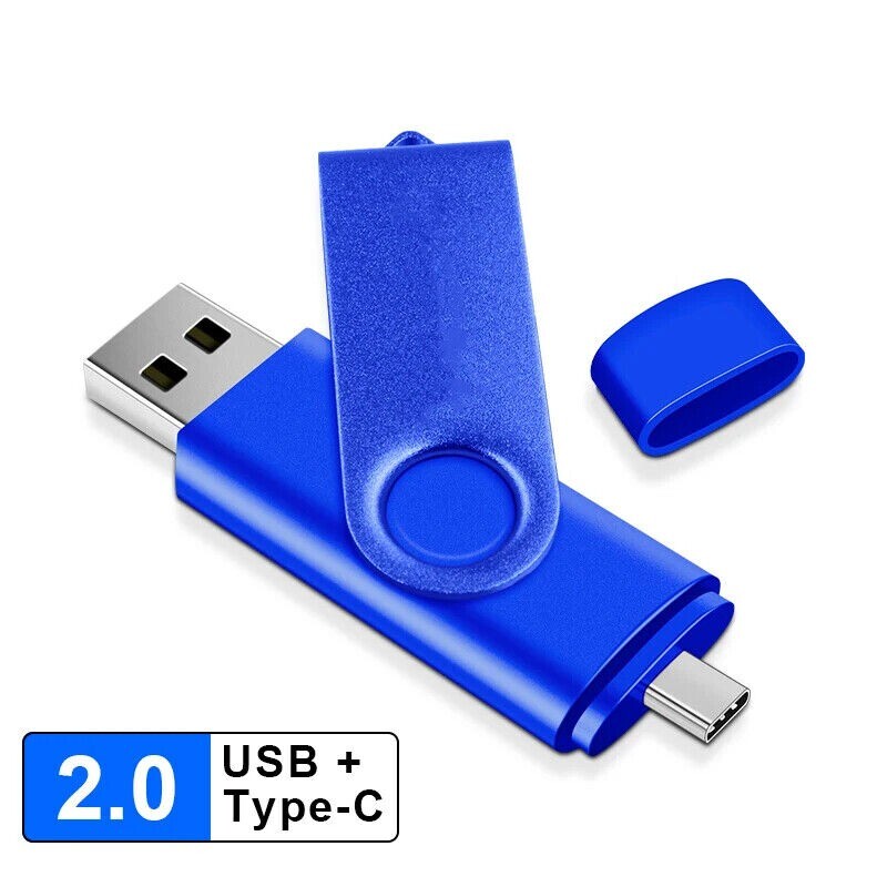 OTG USB 2.0 Type-C Flash Drive 2-in-1 USB-C Thumb Drive 256GB Flash Drive