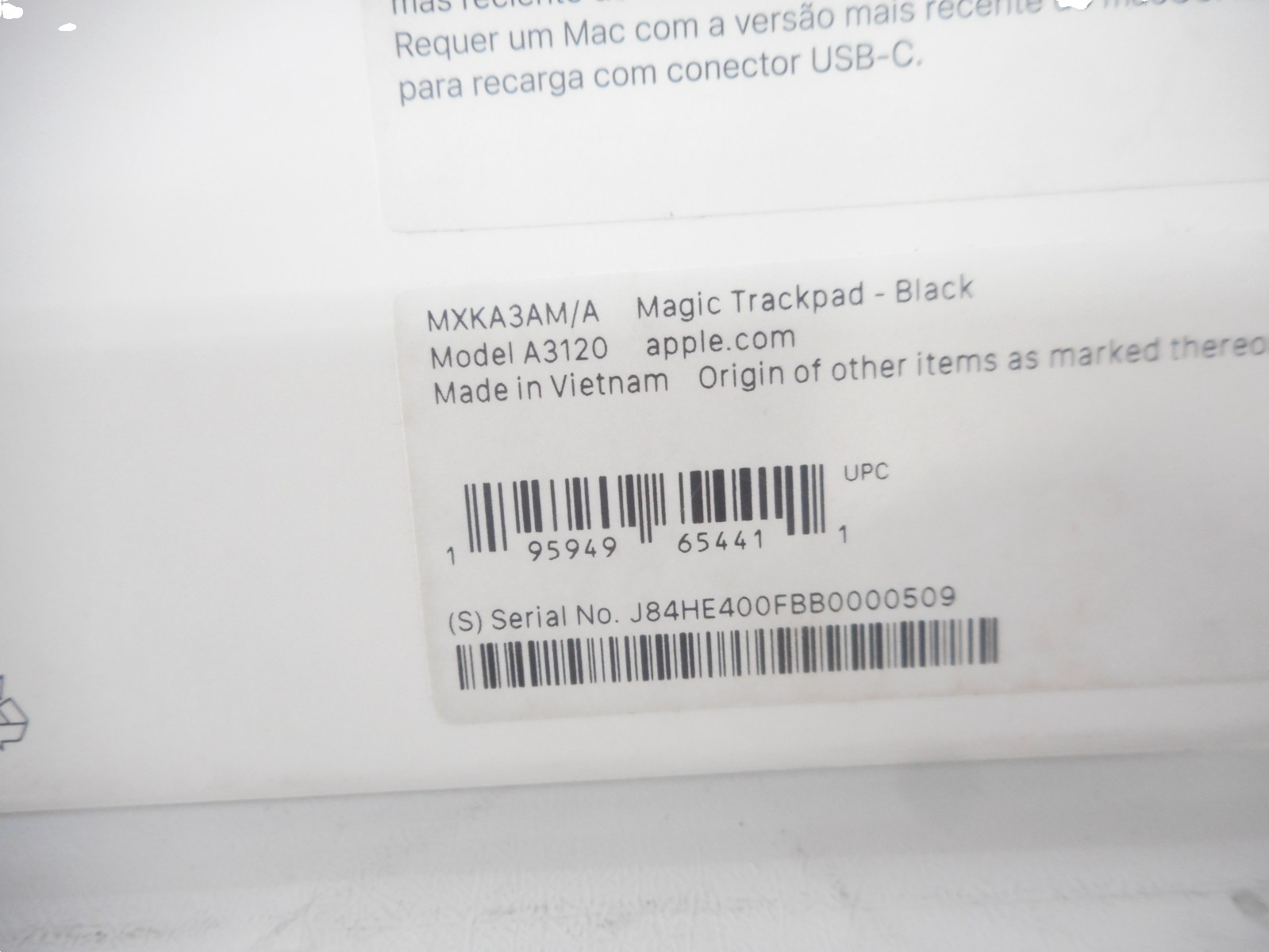 Apple Magic Trackpad Multi-Touch 2024 (USB-C) MXKA3AM/A – Black – OPEN BOX