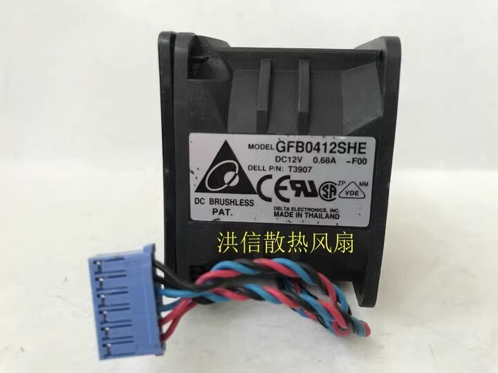 Delta GFB0412SHE DC12V 0.68A Server Cooling Fan PE1750 8X77