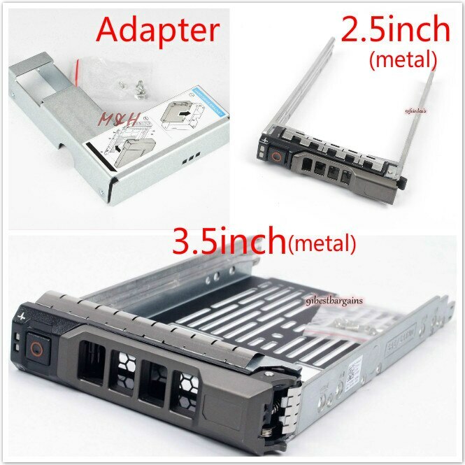 2.5″ 3.5″ SAS HDD Disk Caddy Adapter For Dell PowerEdge R620 R710 R720 Ship@USA