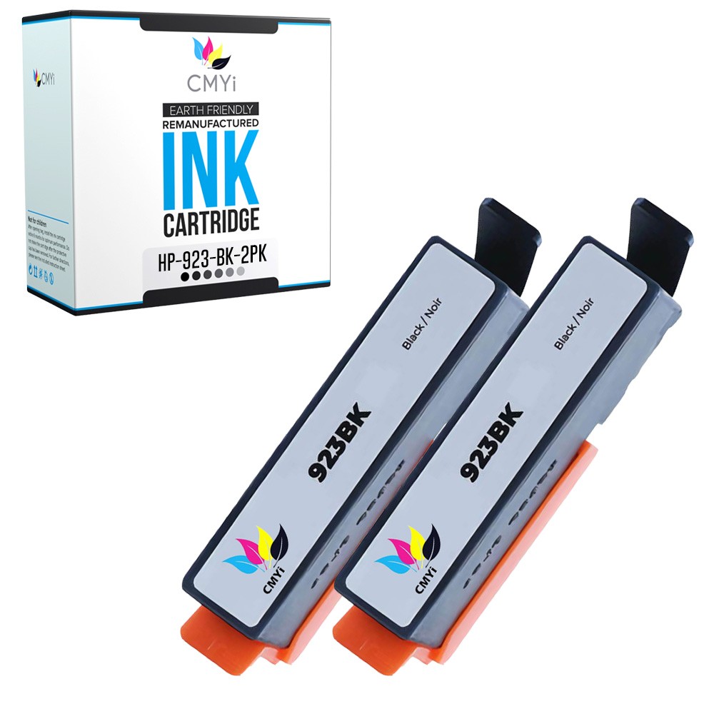 Black Color Ink Cartridges Lot for HP 923 for OfficeJet