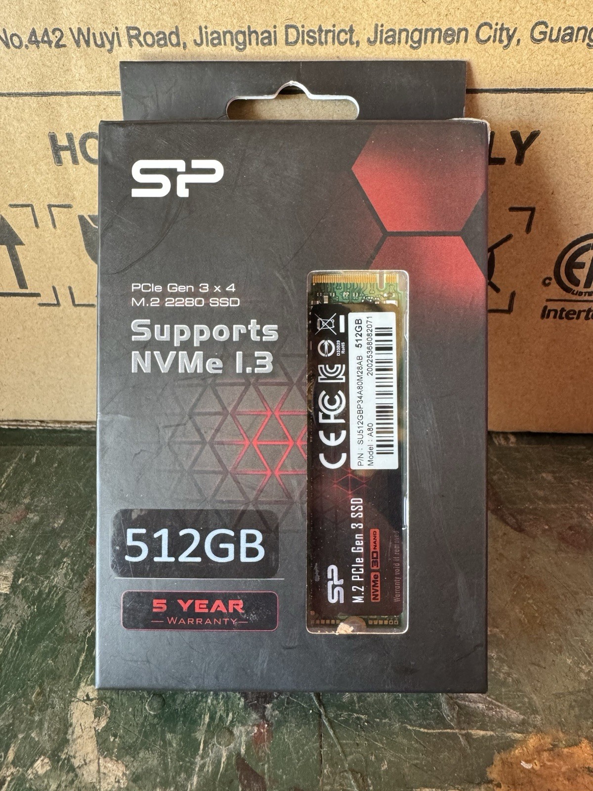Silicon Power 512Gb Nvme M.2 Pcie Gen3x4 2280 Ssd New In Box