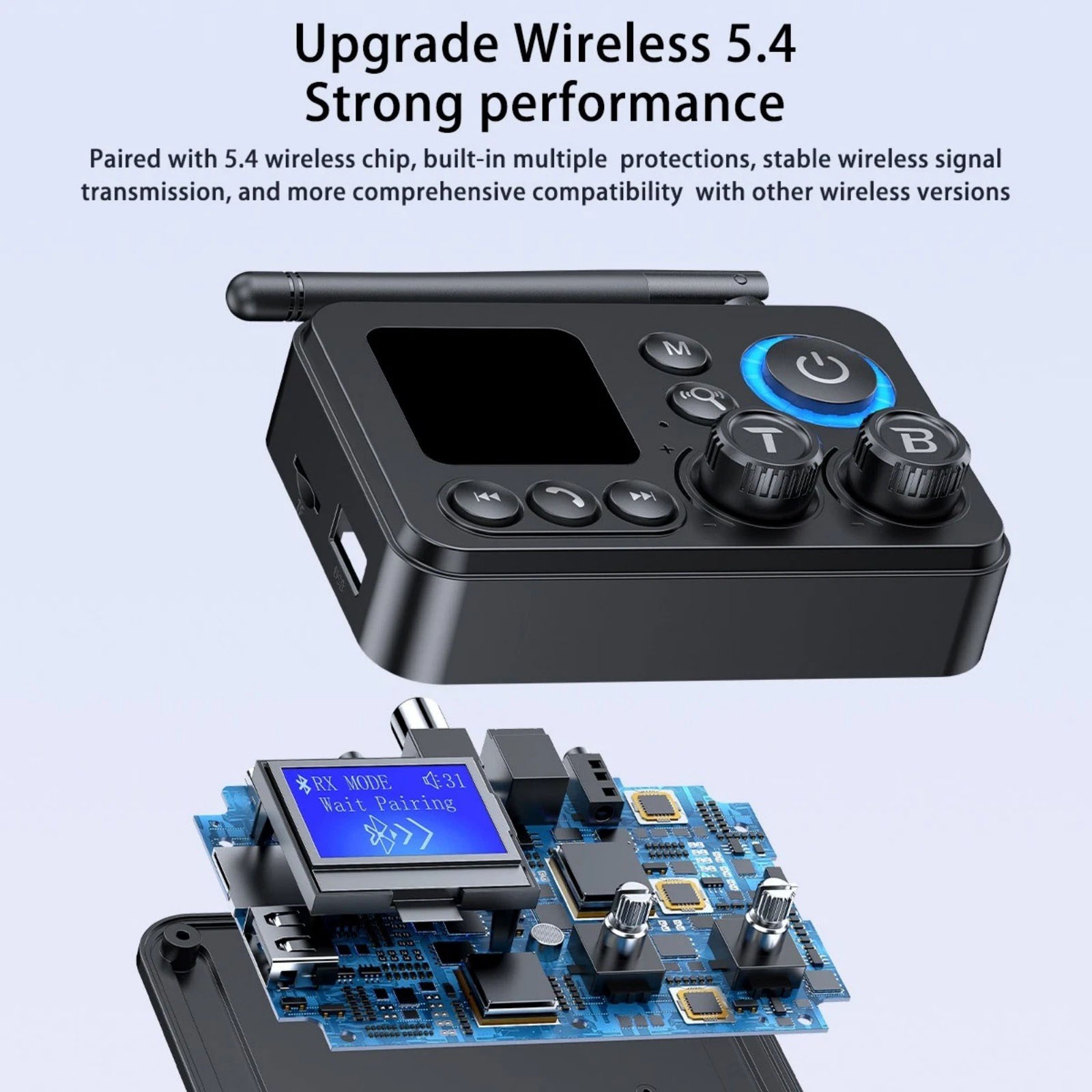 For Bluetooth 5.4 Transmitter Receiver 3.5mm AUX RCA Stereo Adapter Brand New