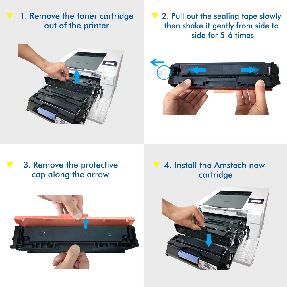 206A 206X Toner Set For HP Color Laserjet Pro MFP M283fdw M283cdw M255dw Lot