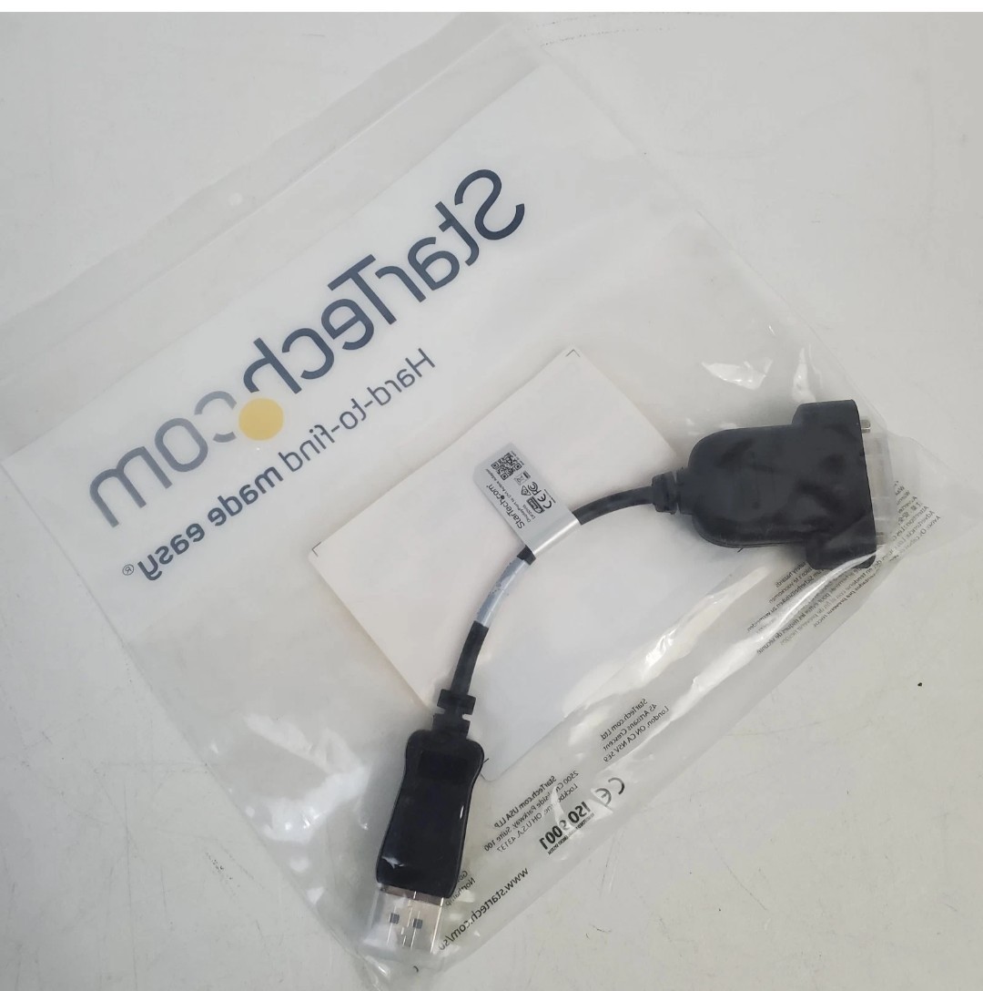 2 StarTech DP2DVIS DisplayPort to DVI Active Adapter New