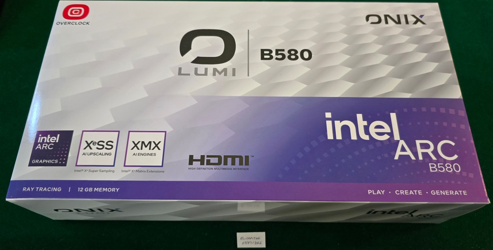 ONIX LUMI Arc B580 12GB GDDR6 PCI Express 4.0 x8 ATX Graphics Card 8346-00278