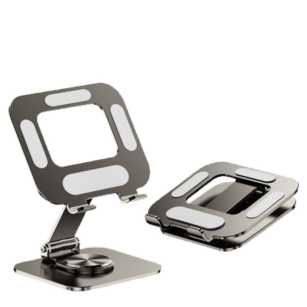 Universal Adjustable Metal Desk Tabletop Phone for iPad Tablet Stand Foldable