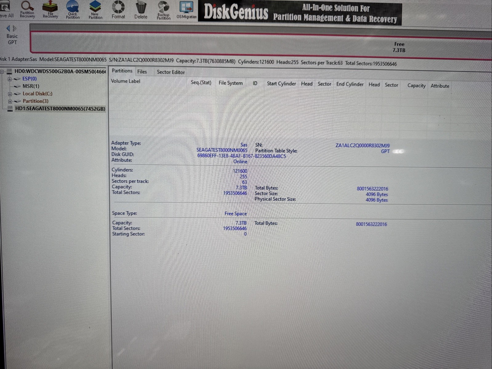 Seagate Exos Enterprise 7E8 8TB Internal 3.5 Inch Hard Drive SAS 100% Health HDD