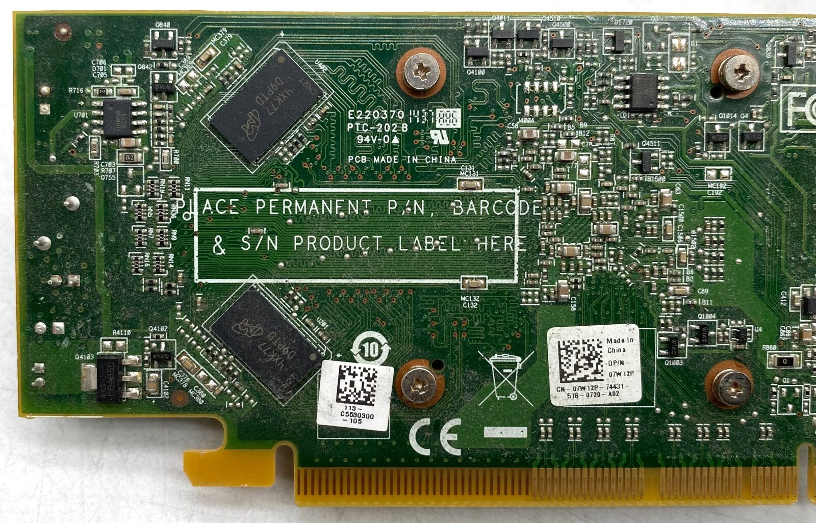 10X DELL 7W12P AMD RADEON HD 8490 1GB GDDR3 PCI-e 2.0X16 DVI/DP GRAPHIC CARDS