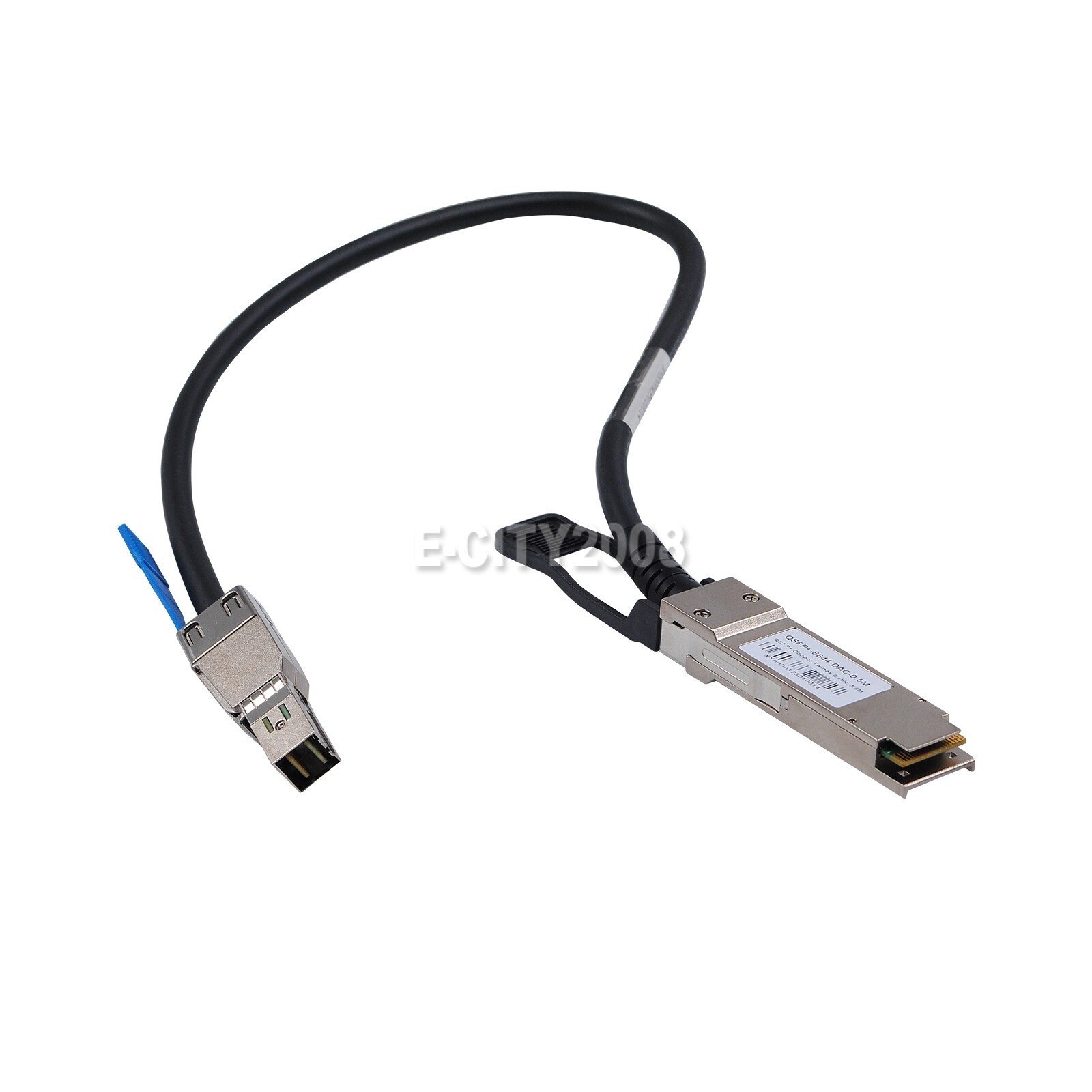 External SAS Cable QSFP SFF-8436 to SFF-8644 Hybrid HD Mini SAS Cable 50cm