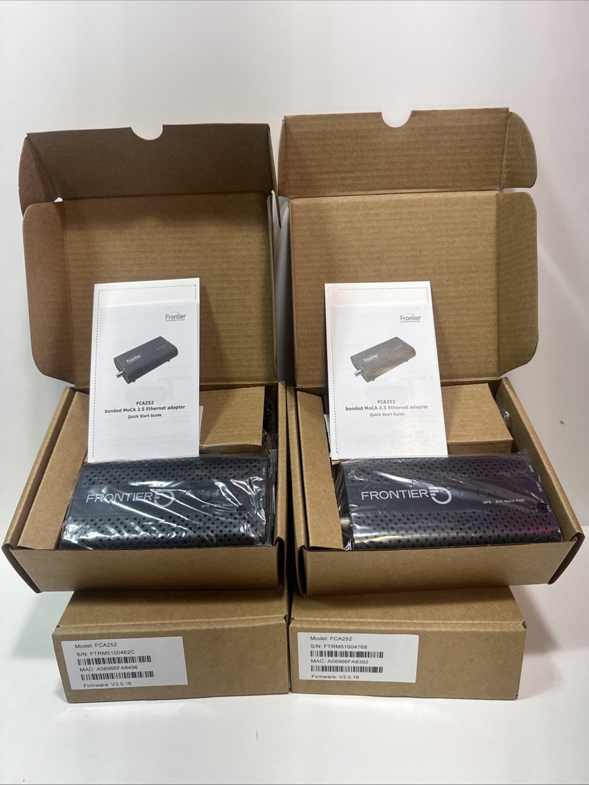 4 PACK – FRONTIER FCA252 MoCa 2.5 Ethernet Network Adapter BRAND NEW Free Ship