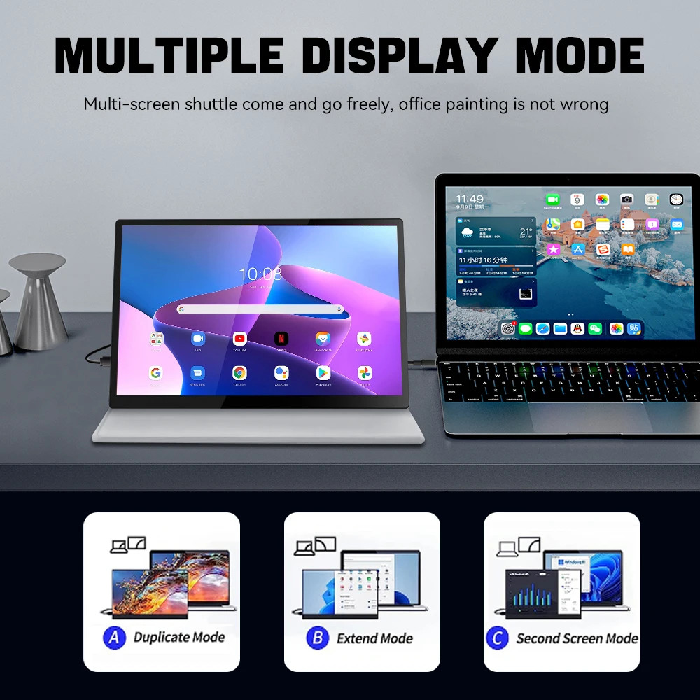 OLED 2.5K Portable Monitor Touchscreen 10.5″ 2560×1600 High-end fr Laptop Gaming