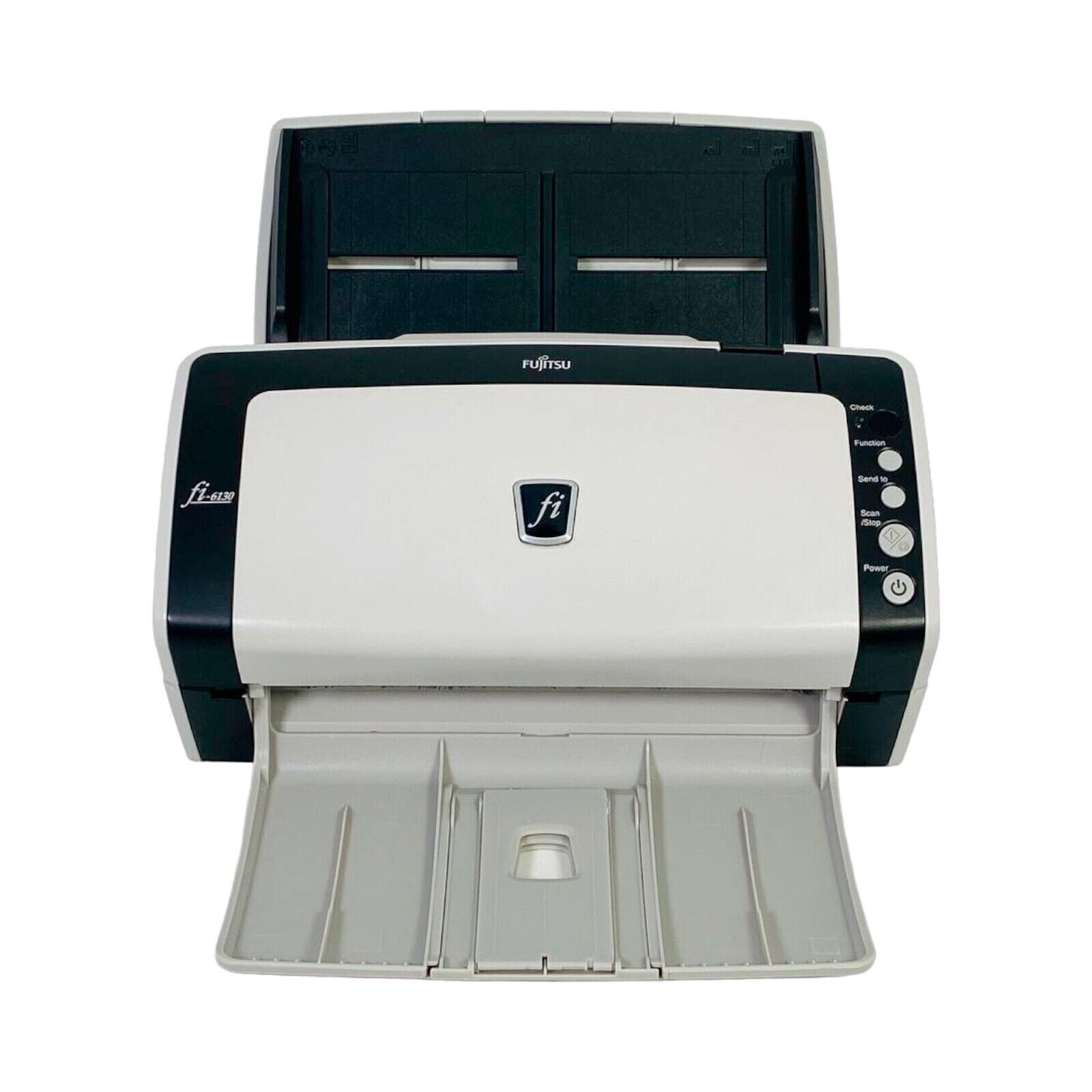 Fujitsu FI-6130 Duplex Document Color Scanner w/AC Adapter & USB Cord TESTED