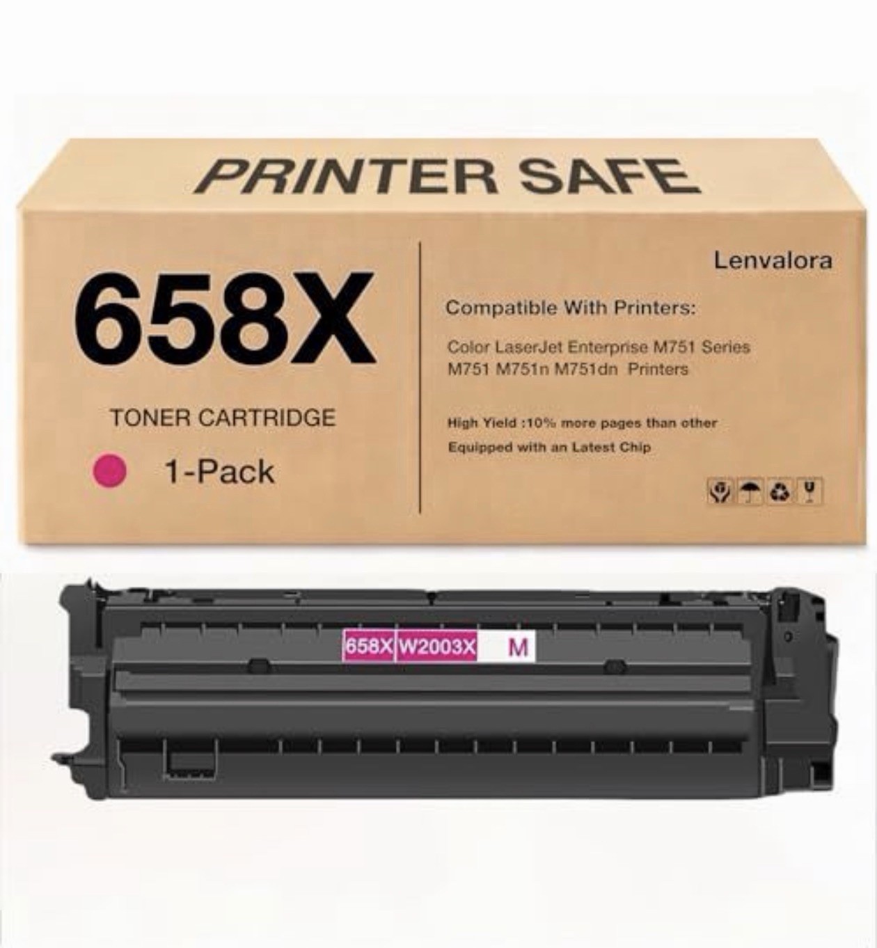 658X Toner Cartridges W2003X Replacement for HP 658X W2003X 658A W2003A Toner