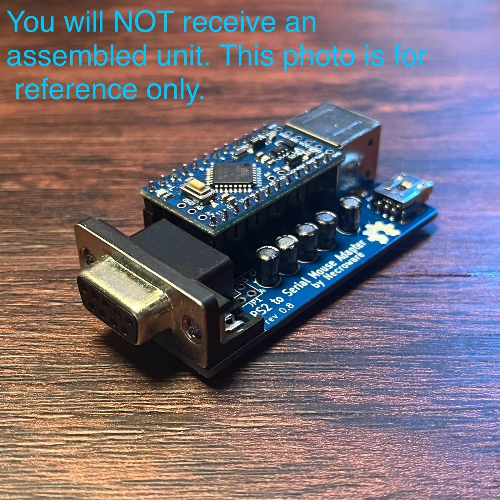 DIY PS/2 to Serial Mouse Adapter Kit By Necroware (Assembly Required)