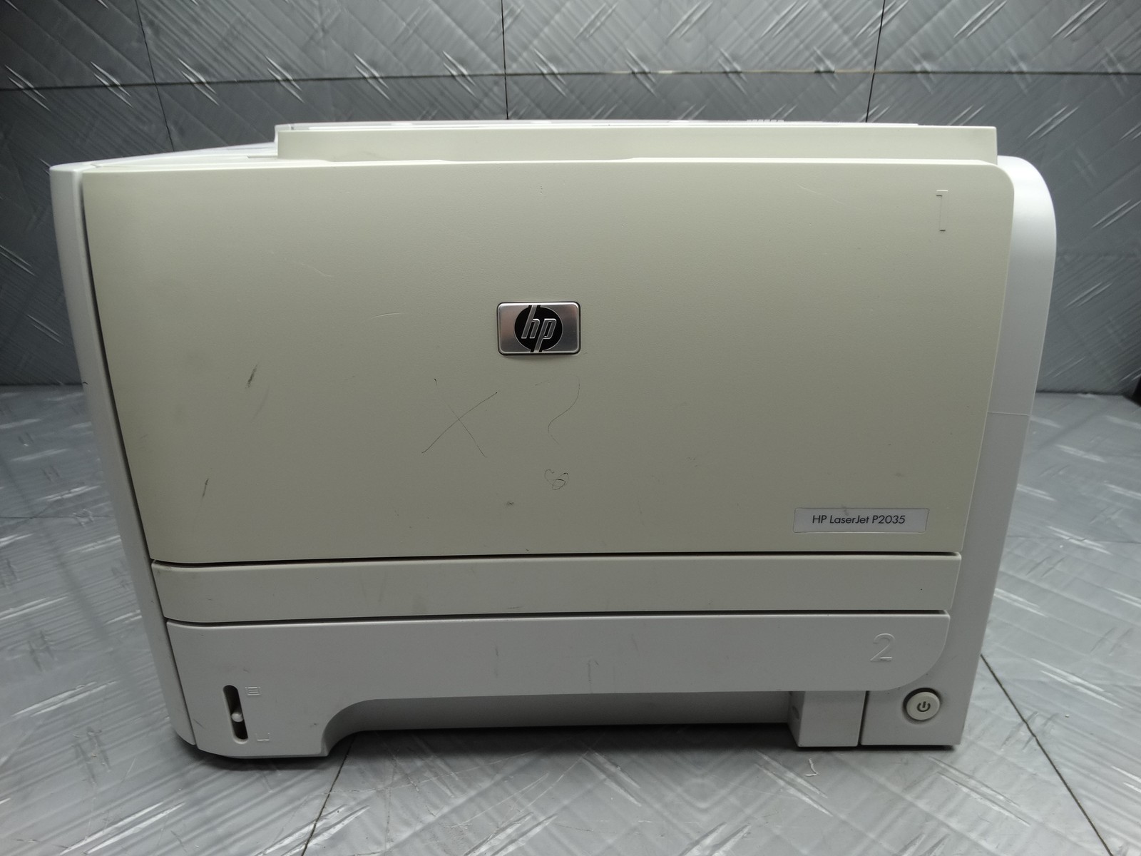 HP LaserJet P2035 Monochrome Laser Printer + Toner (Missing Back Panel)