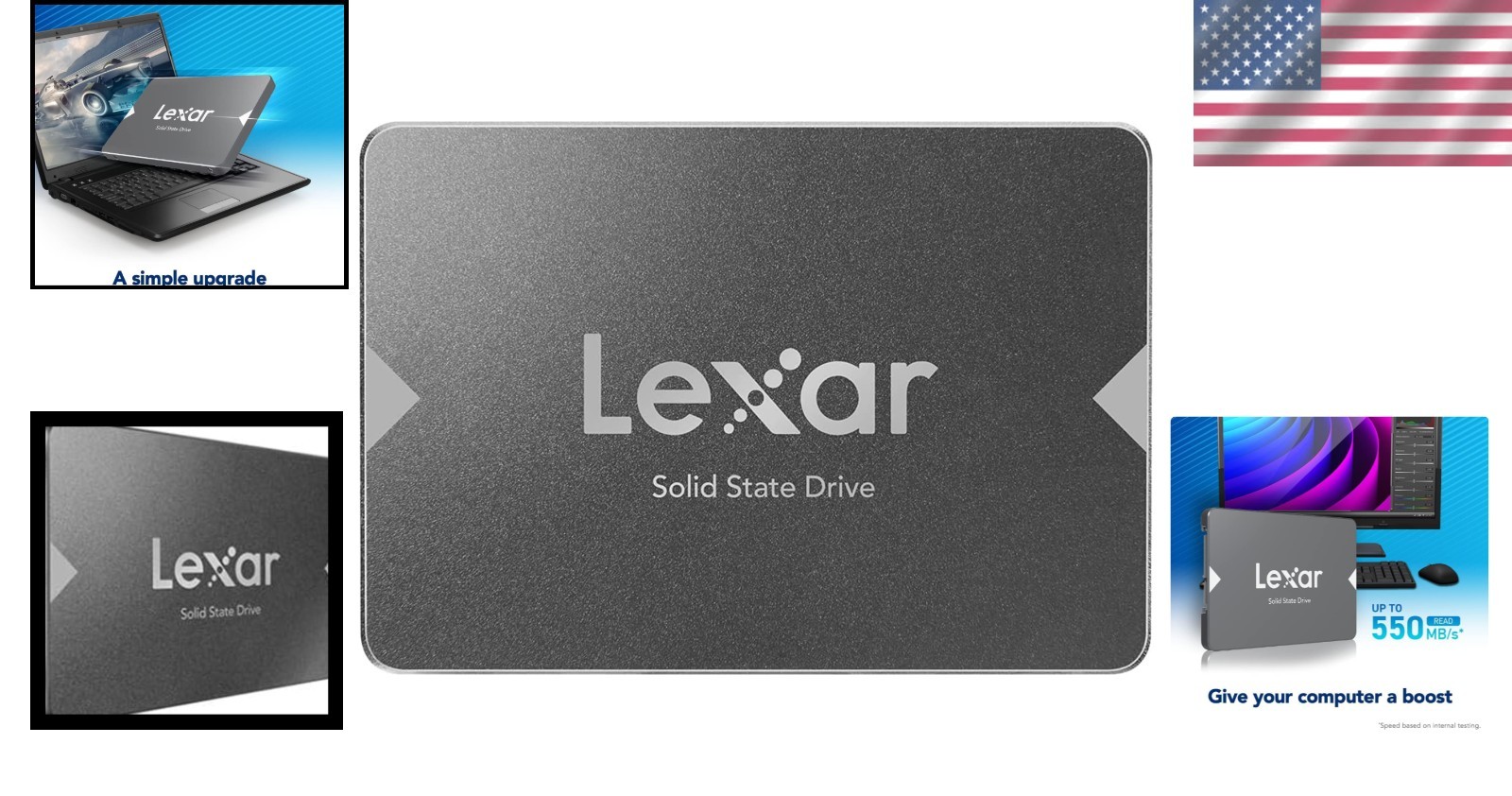 512GB SATA III SSD – Up to 550MB/s Read Speed