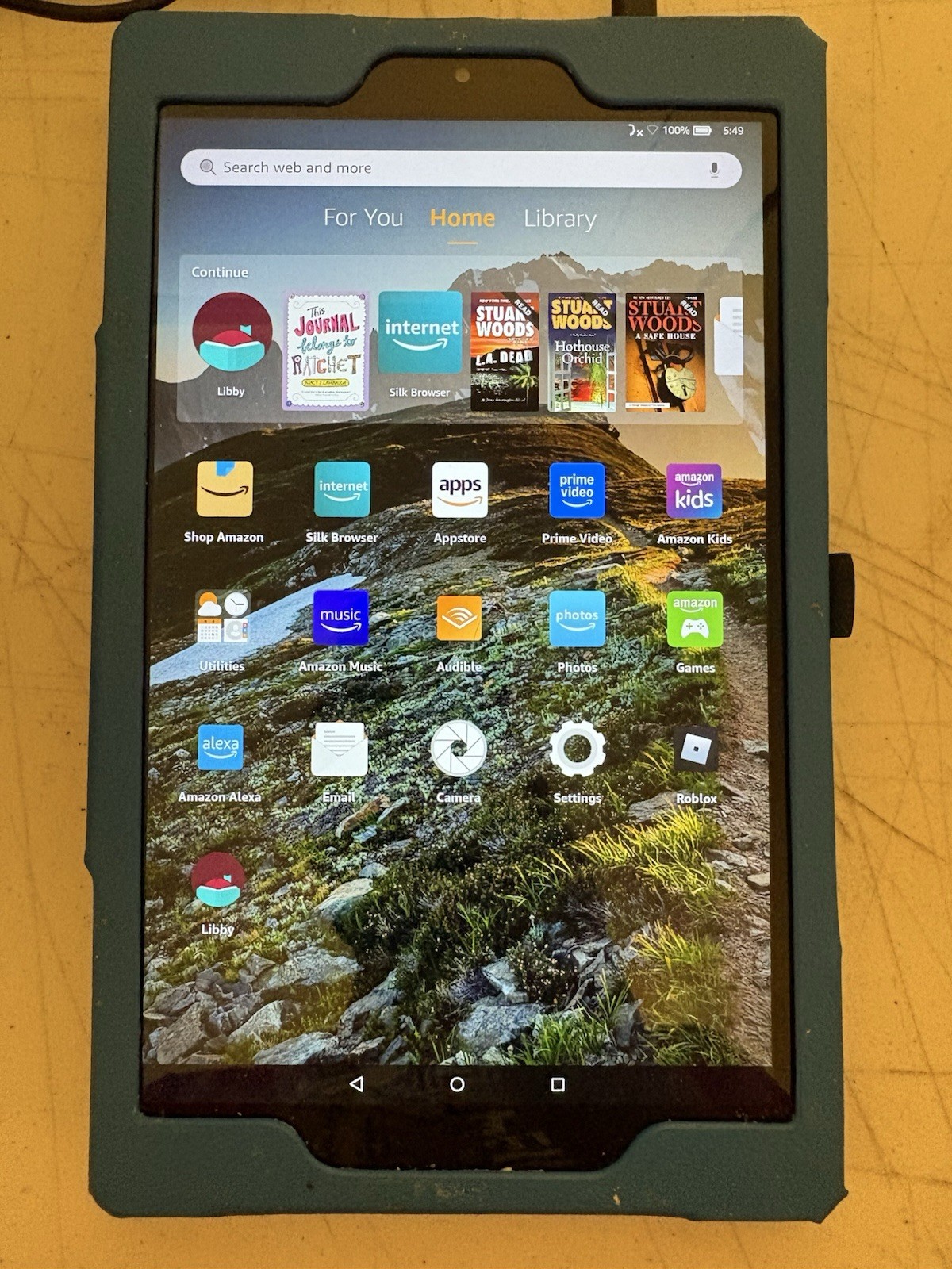 Blue Amazon Kindle Fire HD 10 (7th Gen.) (SL056ZE) 32GB (Wi-Fi) 10.1″ Tablet