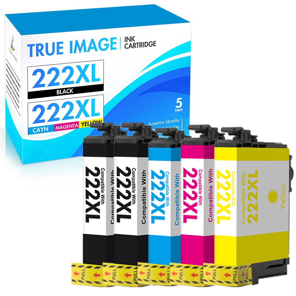 T222 222XL Ink Cartridges Compatible with Epson T222 XL for WF-2960 XP-5200 Lot