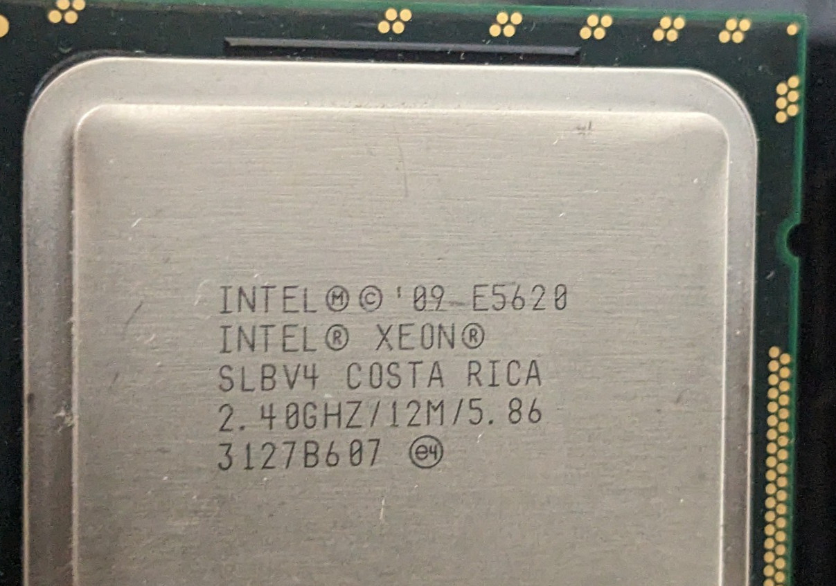 Matching pair Intel Xeon E5620 2.4GHz LGA1366 Westmere EP
