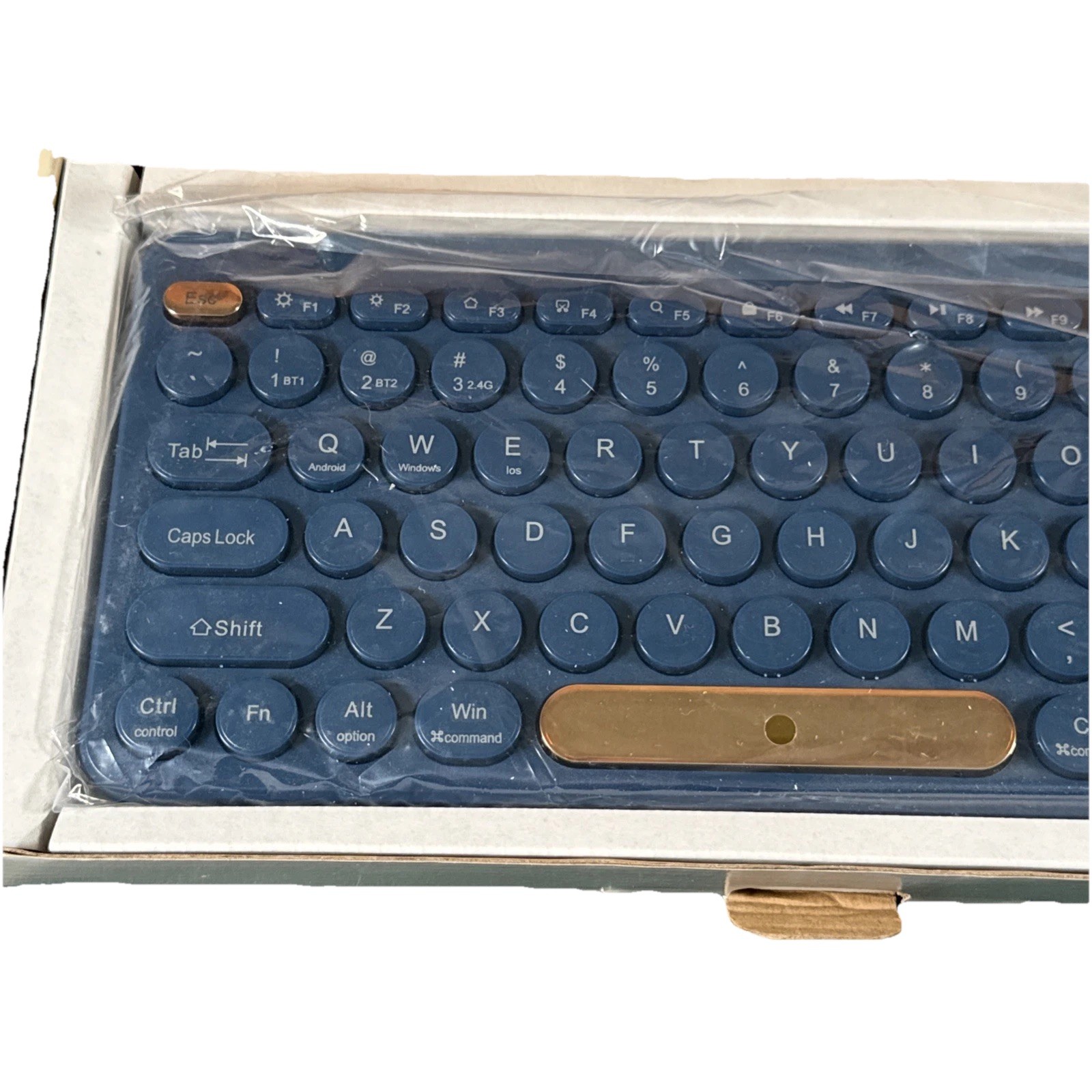 NORTH Compact Wireless Keyboard Round Low Profile Keys 2.4GHz USB Receiver New