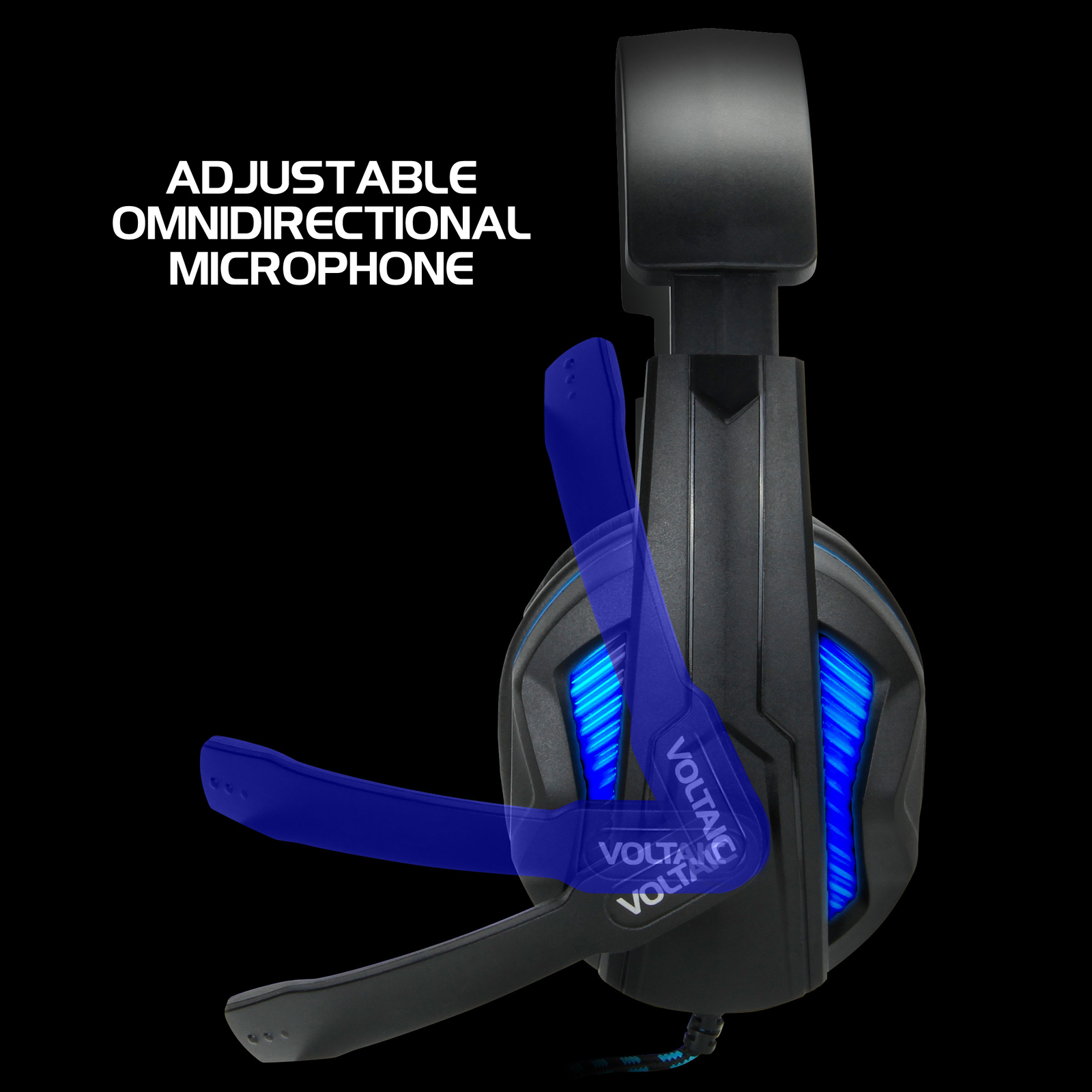 Computer Gaming Headset w/ Microphone by ENHANCE – 7.1 Surround Sound & LED